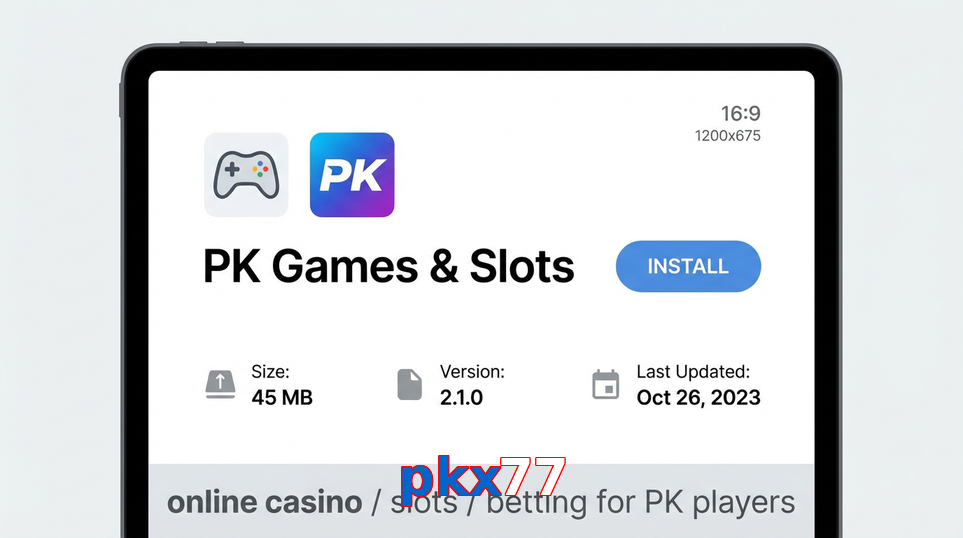 Game list for Pkx77 gameapk section